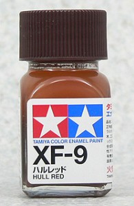 TAMIYA 琺瑯系油性漆 10ml 消光船底紅色 XF